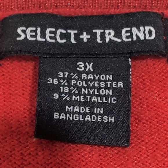 Croft & Barrow Women's Rich Red Cardigan Sweater 3X - Picture 3 of 5